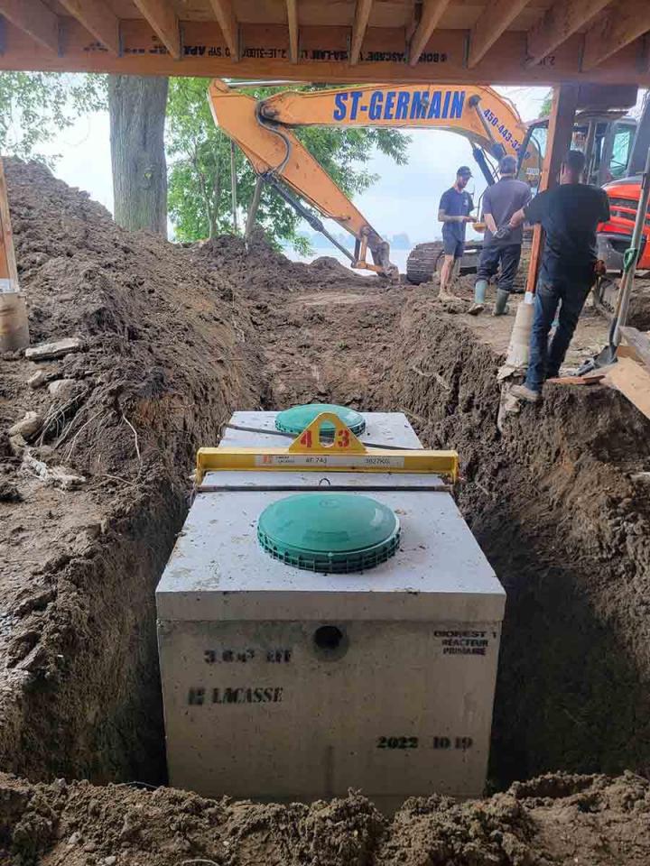 Installation septique Rive-Nord de Montréal